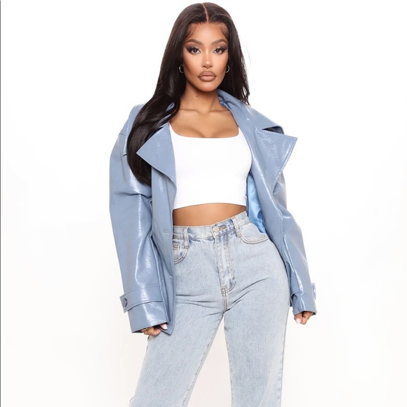 Fashion nova leather oversized jacket - Picture 2 of 3